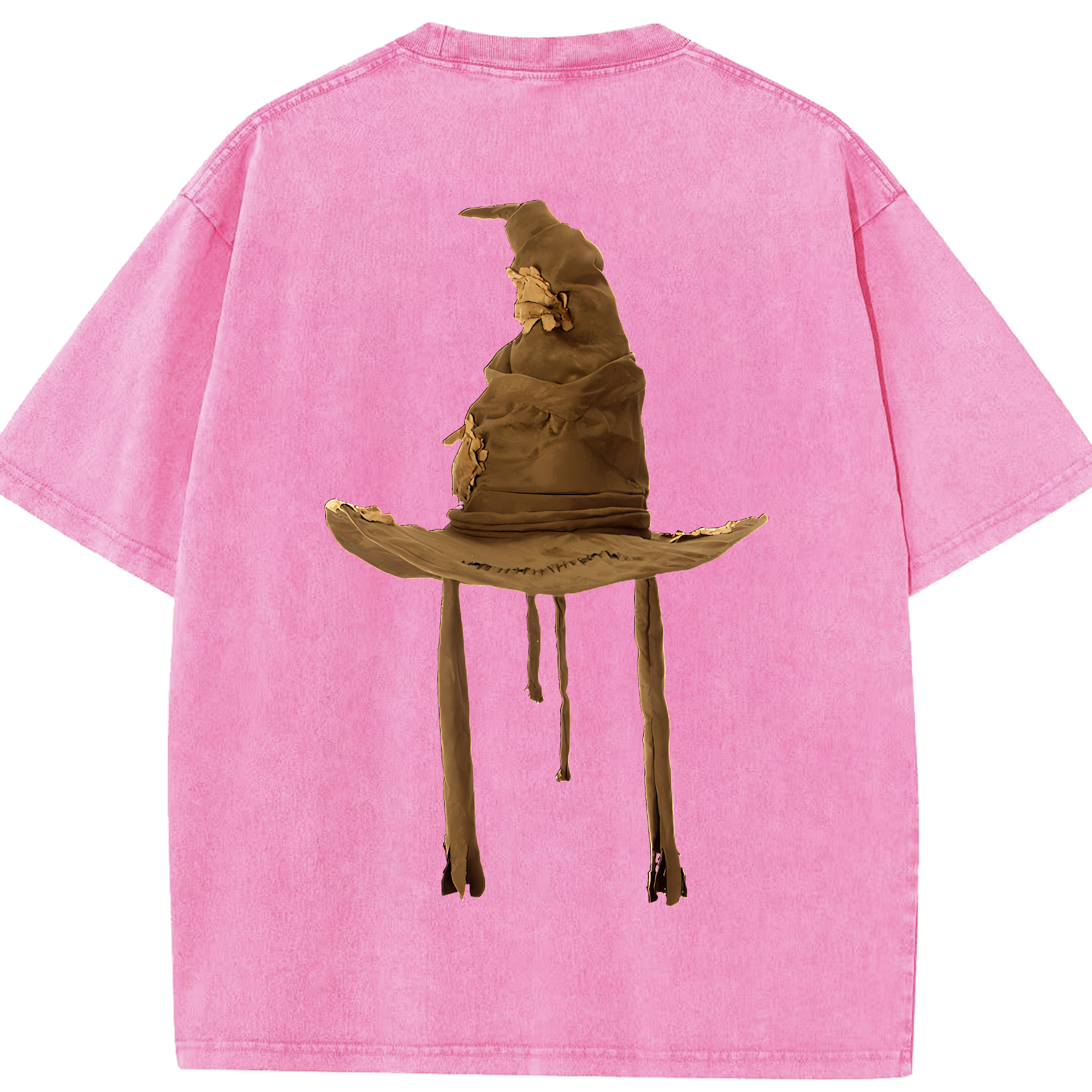 （画像用） Harry Potter ハリー・ポッターシリーズ 綿100% ヴィンテージ風 半袖Tシャツ（背面プリント）